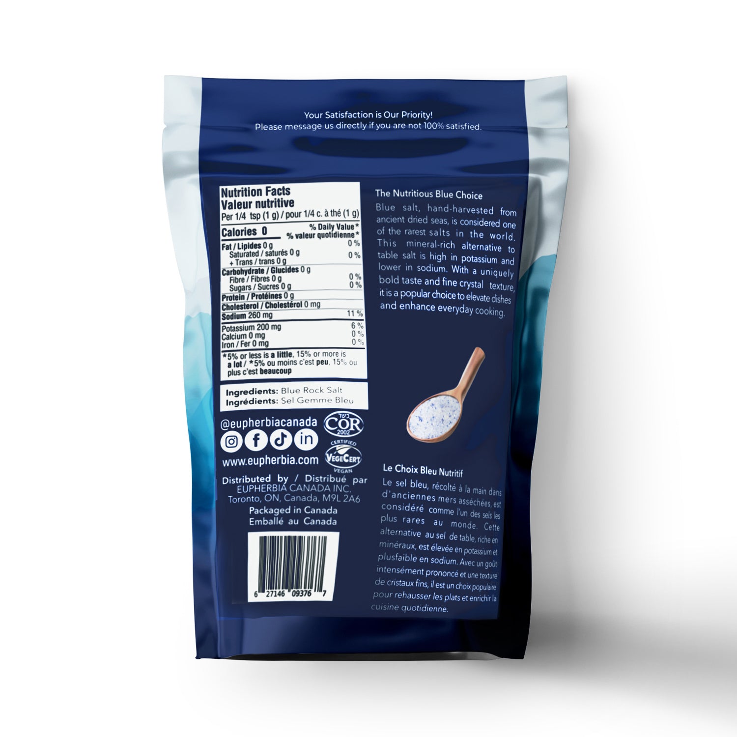 Blue Salt Fine 227g (8 oz) - Eupherbia