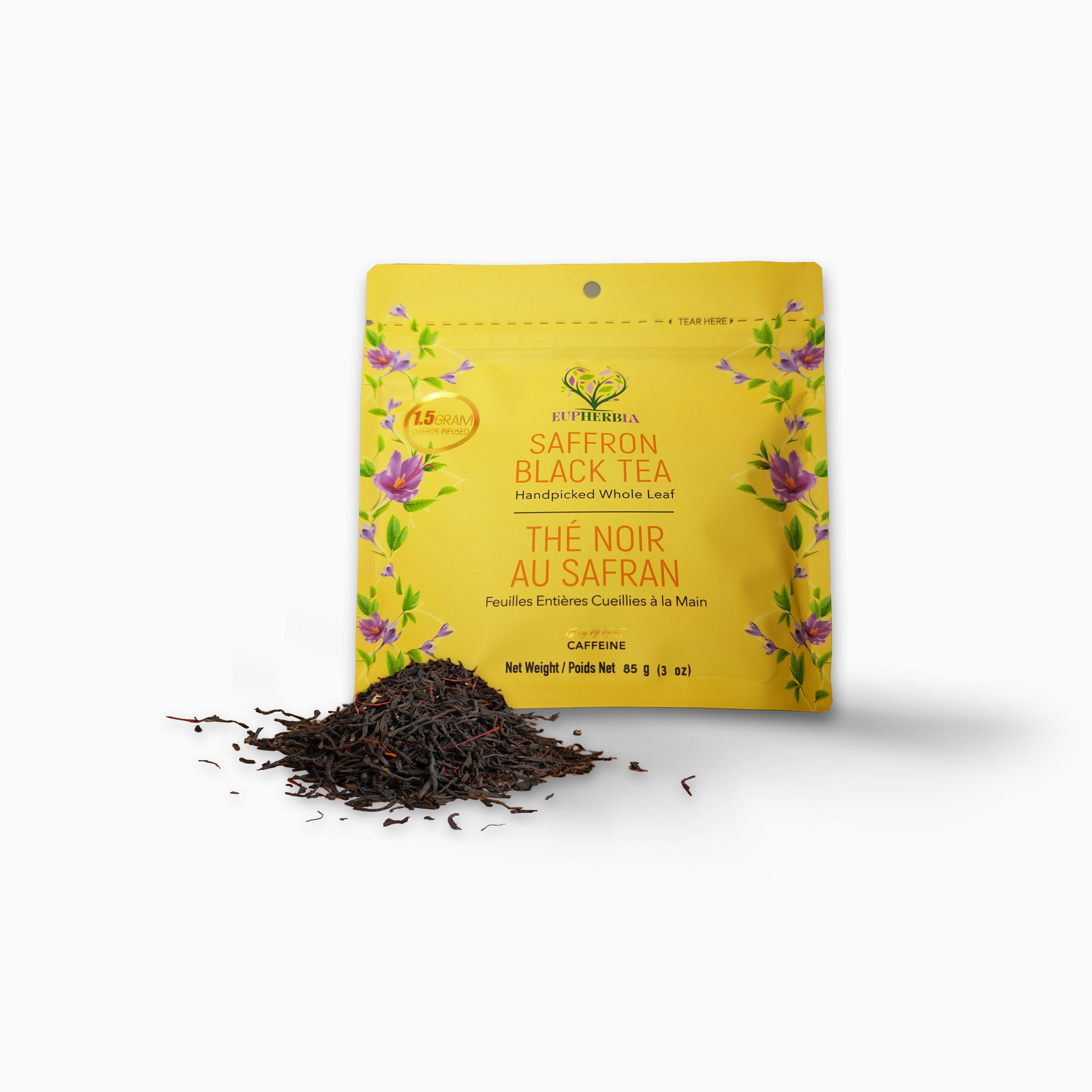 Saffron Black Tea, Loose Leaf 85g (3 oz)
