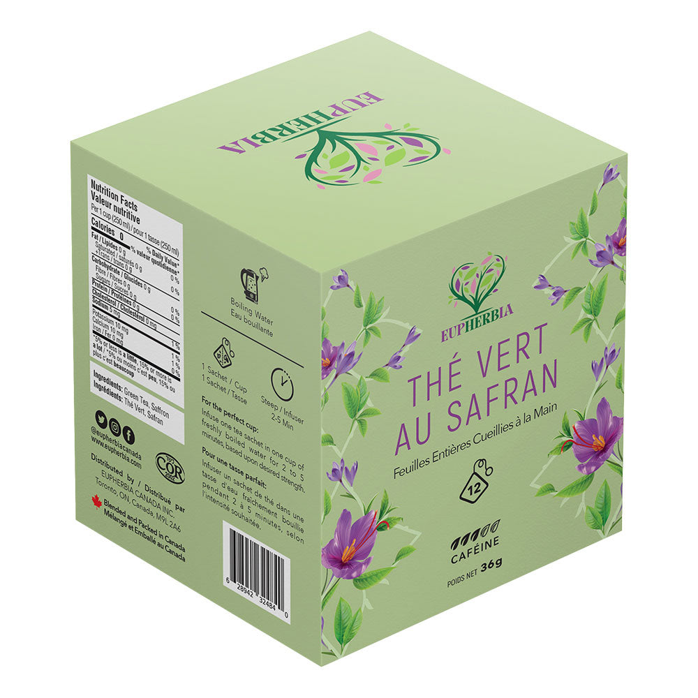 Saffron Green Tea (12 Sachets) - Eupherbia