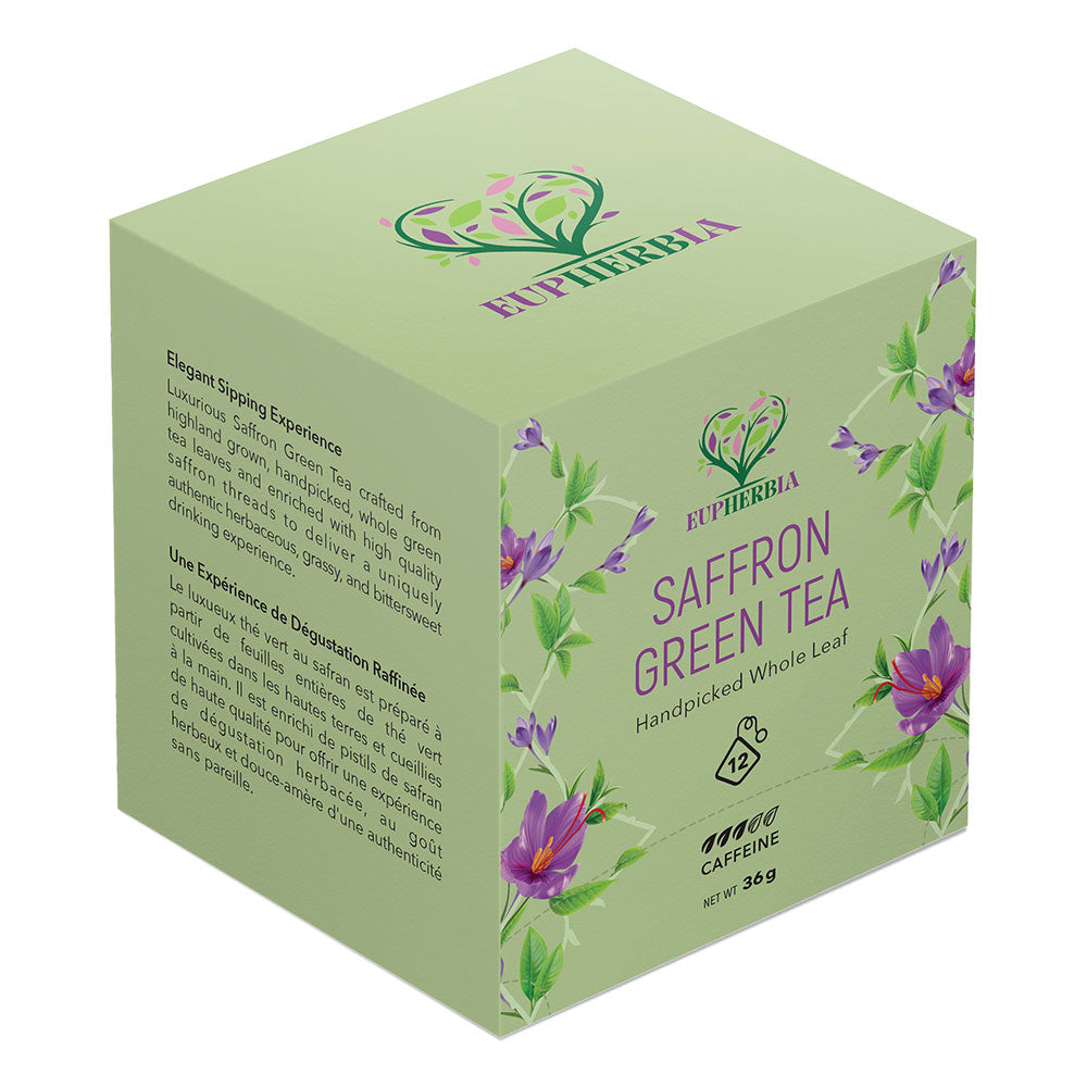 Saffron Green Tea (12 Sachets) - Eupherbia