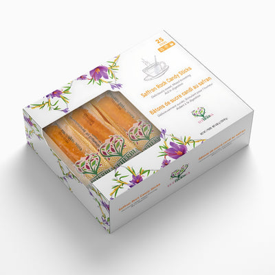 Saffron Rock Candy Sticks 25 Pack - Eupherbia