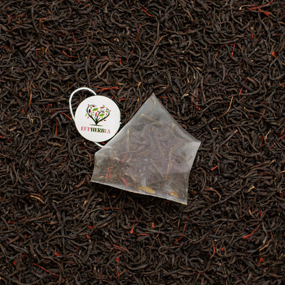 Saffron Black Tea 12 Sachets - Eupherbia
