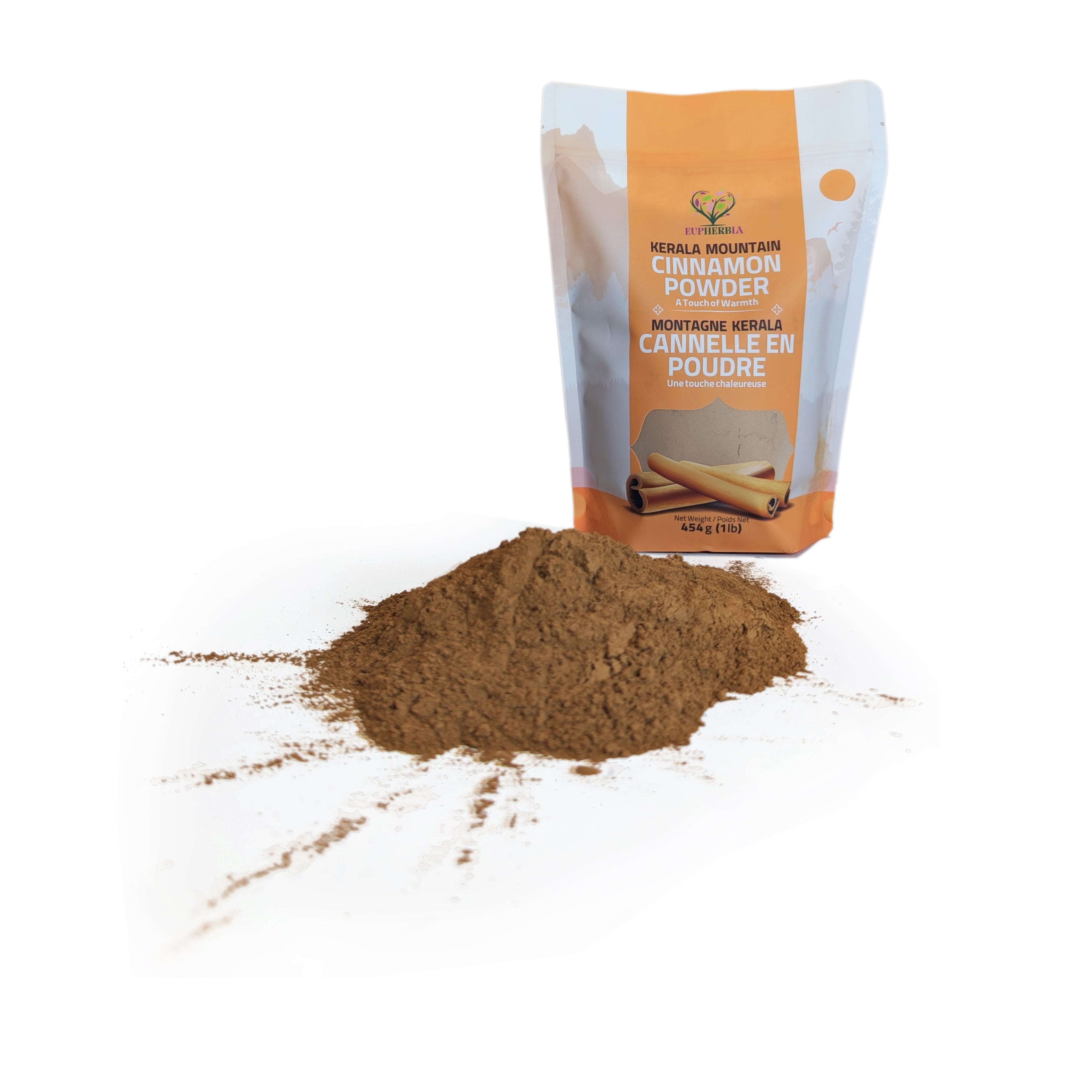 Kerala Mountain Cinnamon Powder, 454 g (16 oz), True Cinnamon, Hand-Selected Premium Grade, Ideal for Cooking, Baking & Beverages, Kosher Certified, Bulk Refill Bag