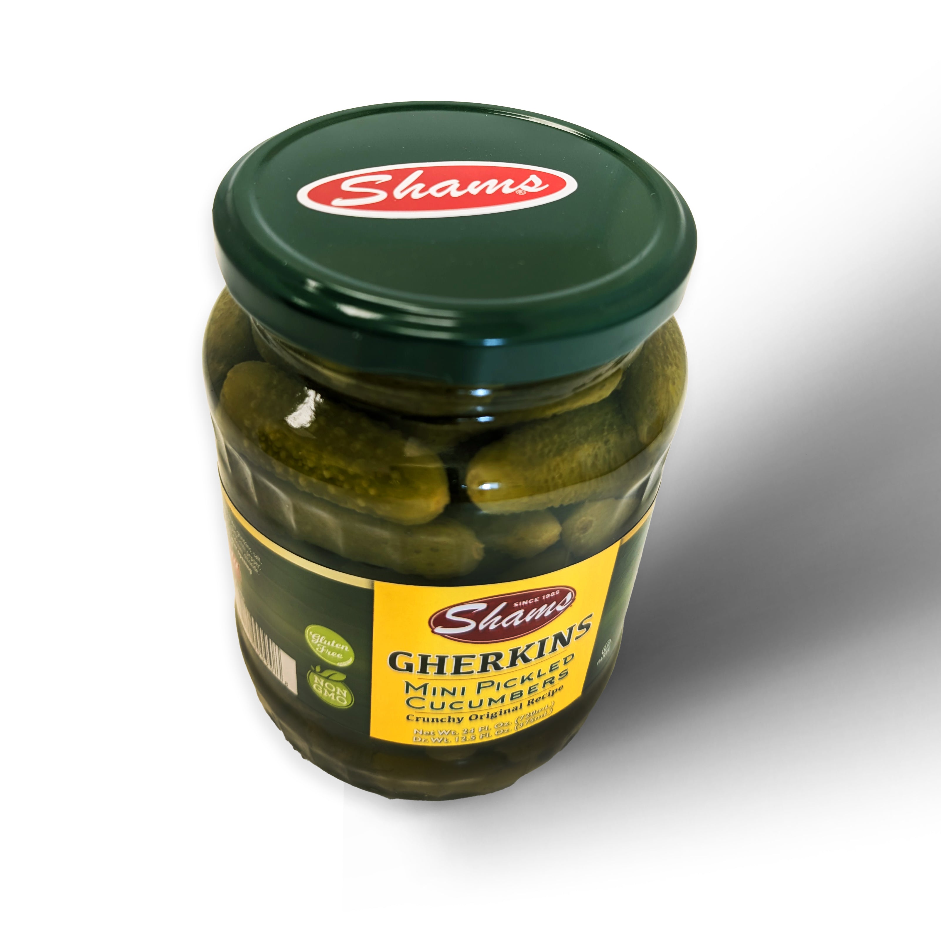 Mini Gherkin Pickles | 24 oz | Shams